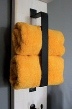 Lade das Bild in den Galerie-Viewer, Schmales Regal mit Handtuchhalter Weiss