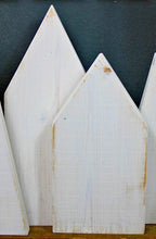 Lade das Bild in den Galerie-Viewer, Holz 2 er Set Haus Weihnachten Deko Holzhaus Weiß