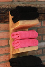 Lade das Bild in den Galerie-Viewer, Holz Handtuchhalter Handtuchregal (hängend mit 5 Ablagen))