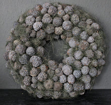 Lade das Bild in den Galerie-Viewer, Zuckerapfel/ Ata Frucht Kranz in Farbe Grau Ø 55 cm