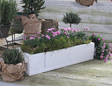 Lade das Bild in den Galerie-Viewer, Blumenkasten " Das Original von Dekorie " aus Holz mit Holz Griffen 30 - 90 cm breit / 19,5 cm tief / in Weiß