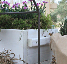 Lade das Bild in den Galerie-Viewer, Blumenkasten " Das Original von Dekorie " aus Holz mit Holz Griffen 30 - 90 cm breit / 19,5 cm tief / in Weiß