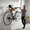 Fahrrad Wandhalterung aus Holz für Rennrad oder Mountainbike - Fahrradhalterung für die Wand - auch für breite Lenker und Rahmen