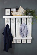 Lade das Bild in den Galerie-Viewer, dekorie Holz Garderobe Weiß im Landhaus Style Vintage Shabby fertig montiert
