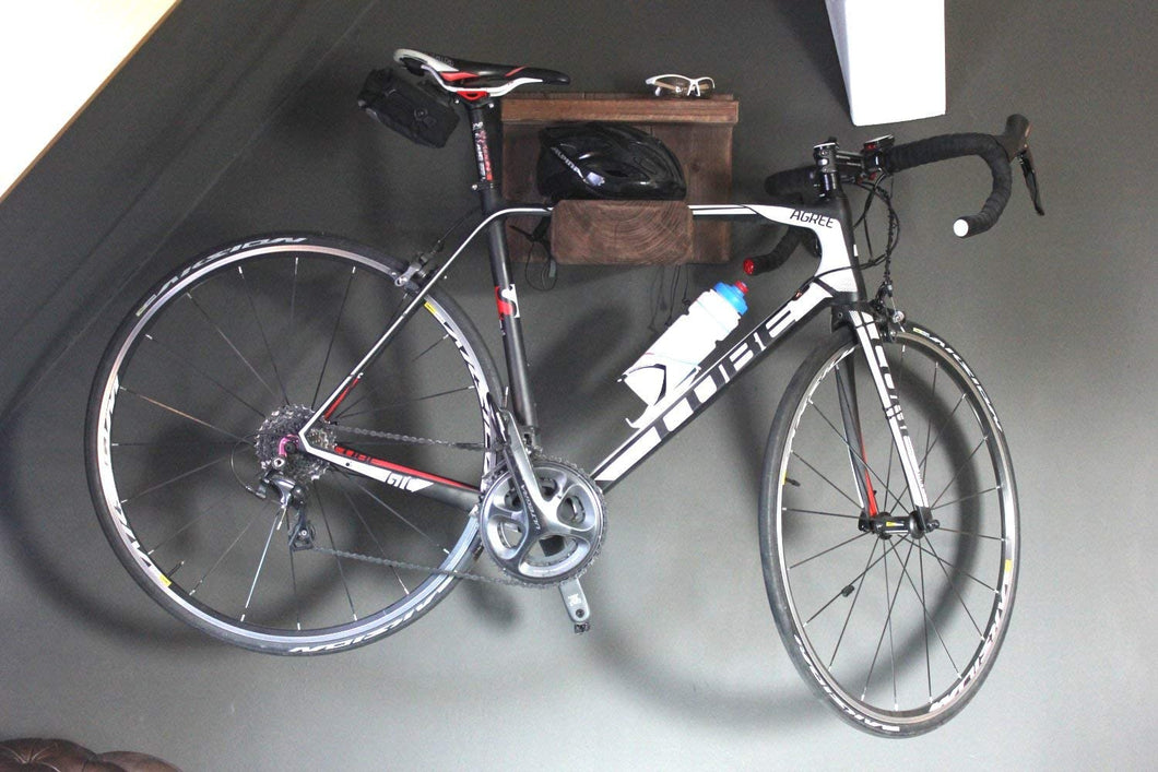 carbon rennrad aufhängen Fahrrad Wandhalterung aus Holz für Rennrad oder Mountainbike