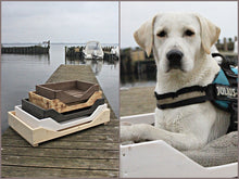 Lade das Bild in den Galerie-Viewer, XXL Hundebett aus Holz für große Hunde - 110 oder 120 cm Hundekorb/Hundesofa
