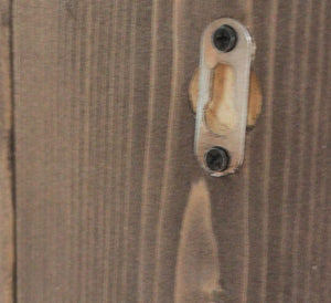 Dekorie Holz Flur Garderobe Schlüsselbord Schlüsselbrett im Landhaus Stil braun fertig montiert